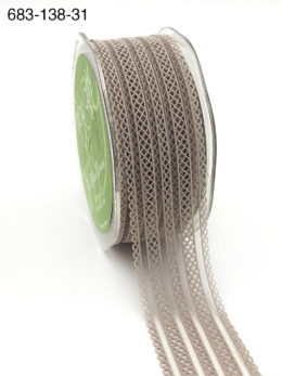 gray batiste lace elastic ribbon