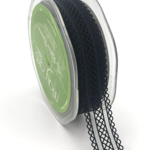 black batiste elastic lace ribbon