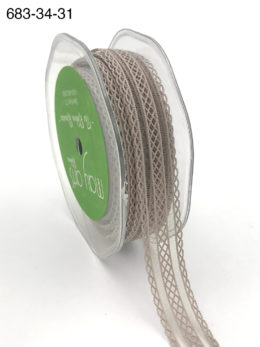 gray batiste elastic lace ribbon