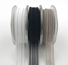 elastic batiste lace ribbons