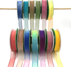 3/4" ombre tie dye organza ribbons