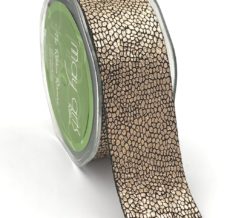 rose gold metallic snake skin ribbon