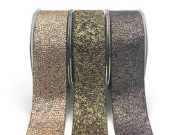 metallic snake skin ribbons