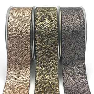 metallic snake skin ribbons