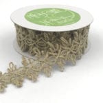 Products burlap jute macrame flower ribbon trim