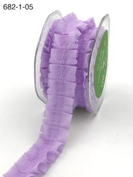 lavender pleated ruffle chiffon ribbon