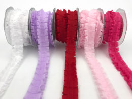 pleated ruffle chiffon ribbons