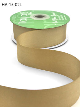 dark champagne double face satin ribbon
