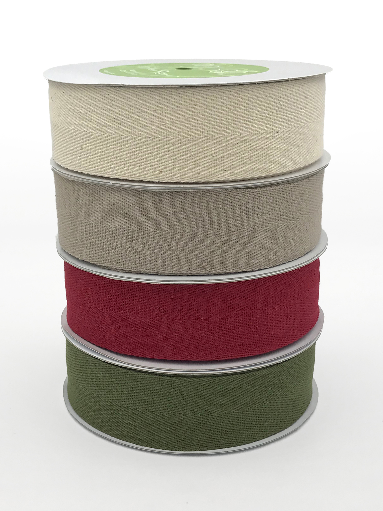 5 Yard Cotton Twill Tape Ribbon, Soft Natural Webbing Tape