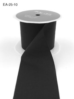 black faux silk wrinkled nylon ribbon