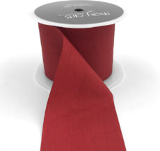 red faux silk wrinkled nylon ribbon