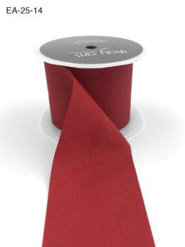 red faux silk wrinkled nylon ribbon