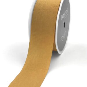 pale gold faux silk wrinkled nylon ribbon