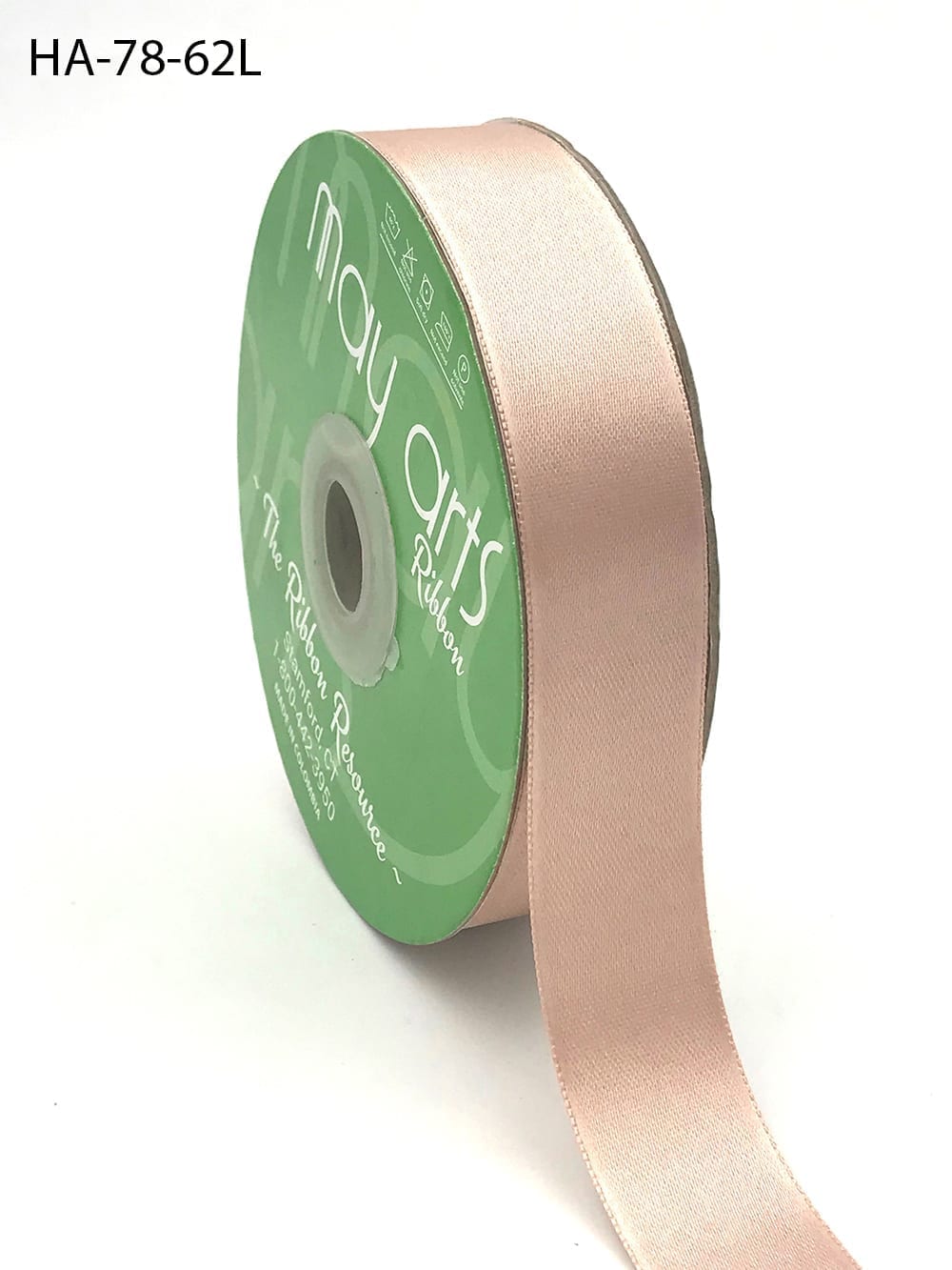 nude champagne double face satin ribbon