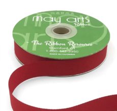 red grosgrain ribbon