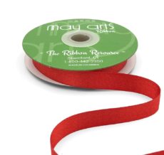 red glitter sparkle woven ribbon