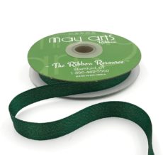 green glitter sparkle woven ribbon