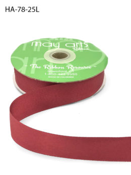 burgundy double face satin ribbon