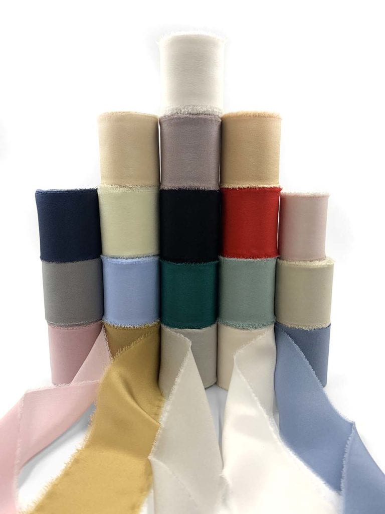 Wholesale 10 Yards Flat Polyester Chiffon Ribbon 