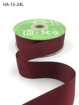 burgundy wine double face satin ribbon
