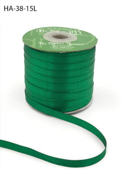 green double face satin ribbon