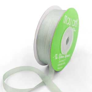 100% Hand-Dyed 1/4 Inch Silk Ribbon with Woven Edge - SK-4-58 JADEITE