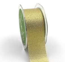 woven gold metallic ribbon