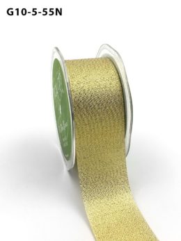 woven gold metallic ribbon