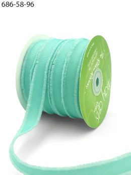 robin's egg blue fuzzy grosgrain ribbon