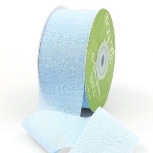 light blue silk rayon ribbon