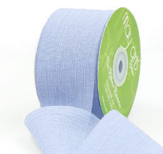 light blue crinkle chiffon wedding ribbon