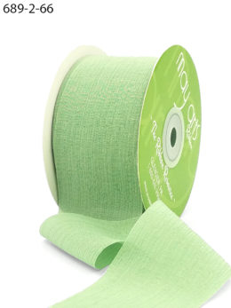 celery green crinkle chiffon wedding ribbon