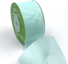 robin's egg blue iridescent organza ribbon