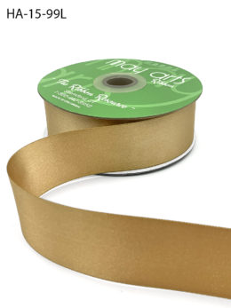 gold double face satin ribbon