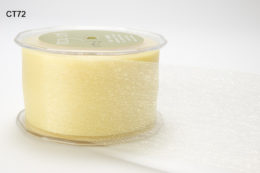 2 Inch Twinkle Shimmer Sheer Ribbon with Cut Edge - CT72 - LEMON