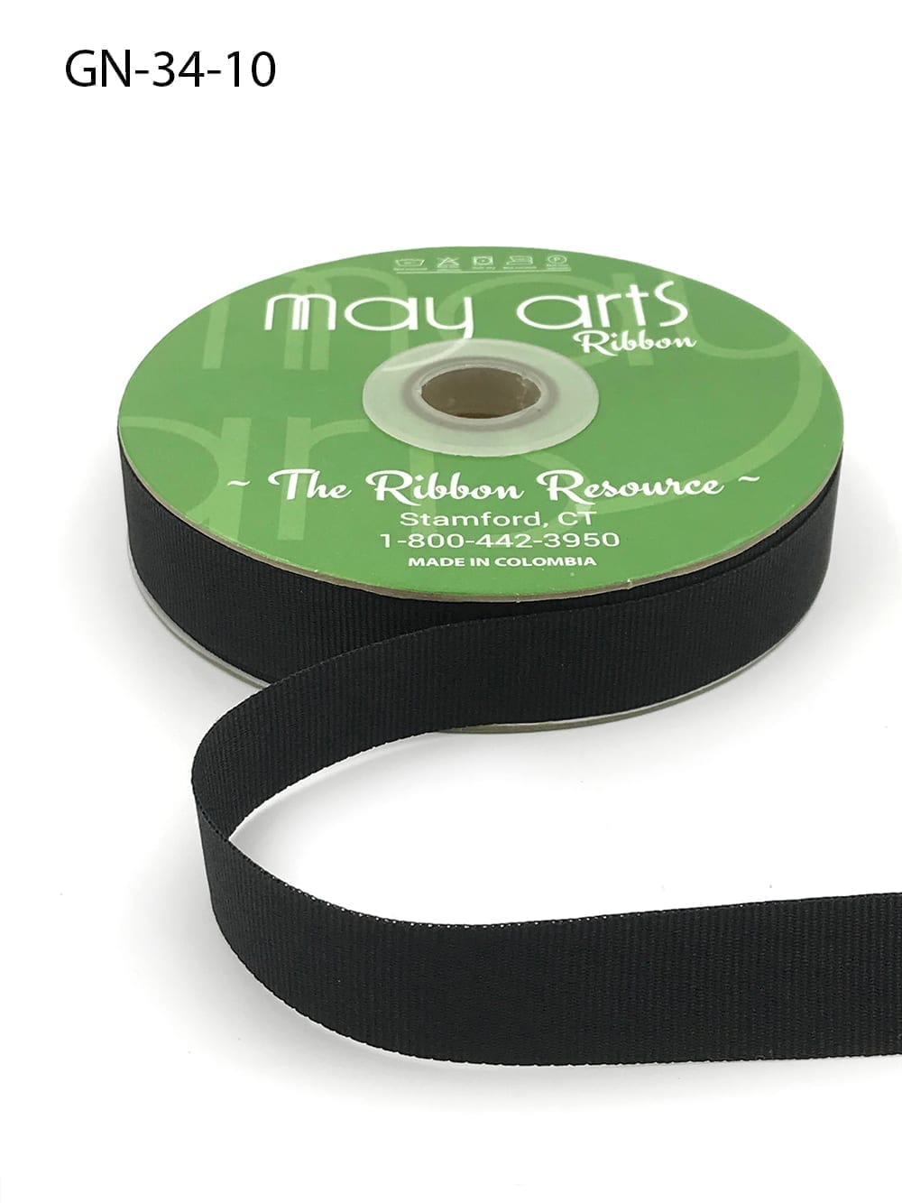 Satin Ribbon 3/4 wide - Black