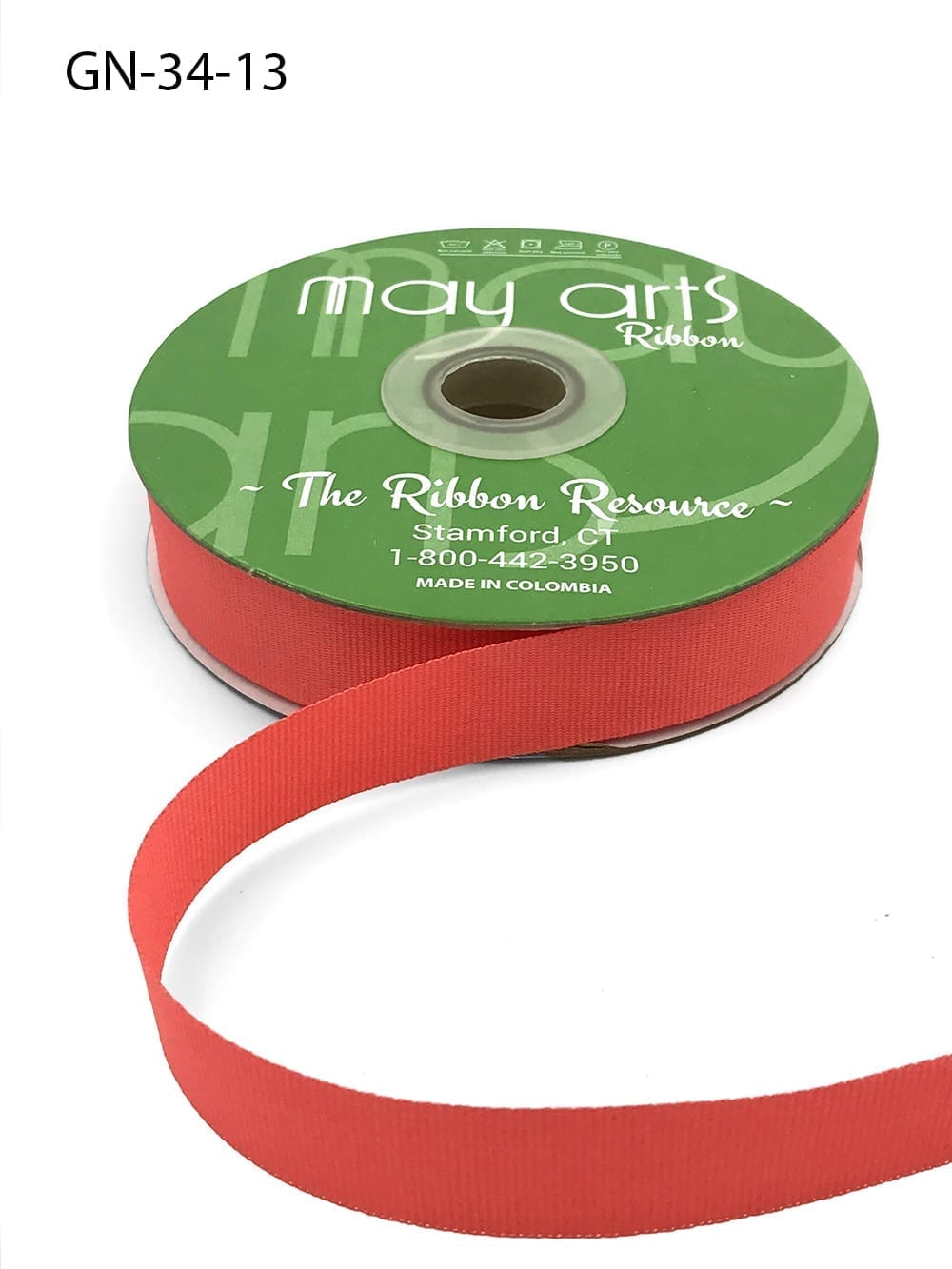 Bright Red Grosgrain Ribbon Roll