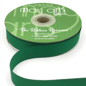 green grosgrain ribbon