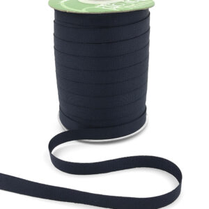 ~3/8 Inch Light-Weight Flat Grosgrain Ribbon with Woven Edge - GN-38-03 Navy
