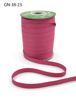 ~3/8 Inch Light-Weight Flat Grosgrain Ribbon with Woven Edge - GN-38-23 Light Fuchsia