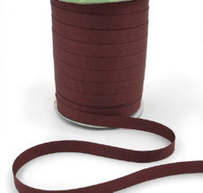 ~3/8 Inch Light-Weight Flat Grosgrain Ribbon with Woven Edge - GN-38-25 Burgundy