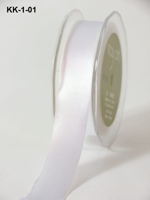 Mokuba Single-Faced Satin Ribbon - White – Bolt & Spool