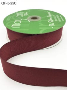 1.5 Inch Classic Grosgrain Ribbon with Woven Edge