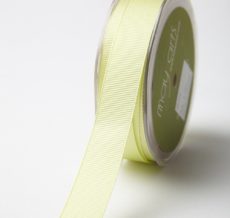 3/4 Inch Classic Grosgrain Ribbon with Woven Edge - QH-4-72 LEMON