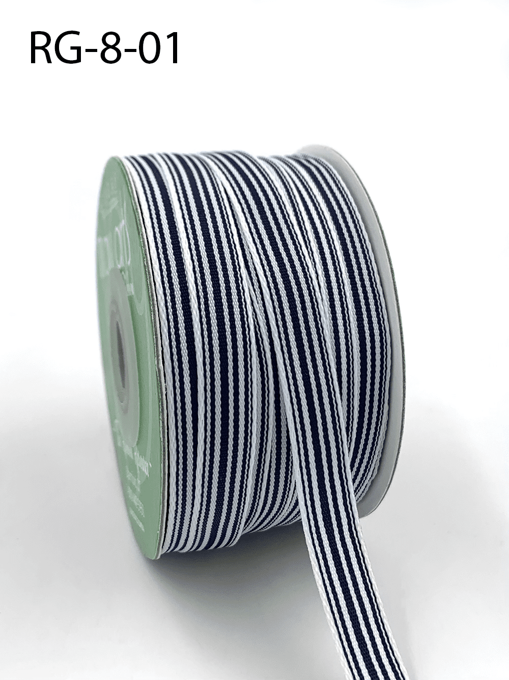 Striped Linen Ribbon - Bulk Ribbon - May Arts Ribbon