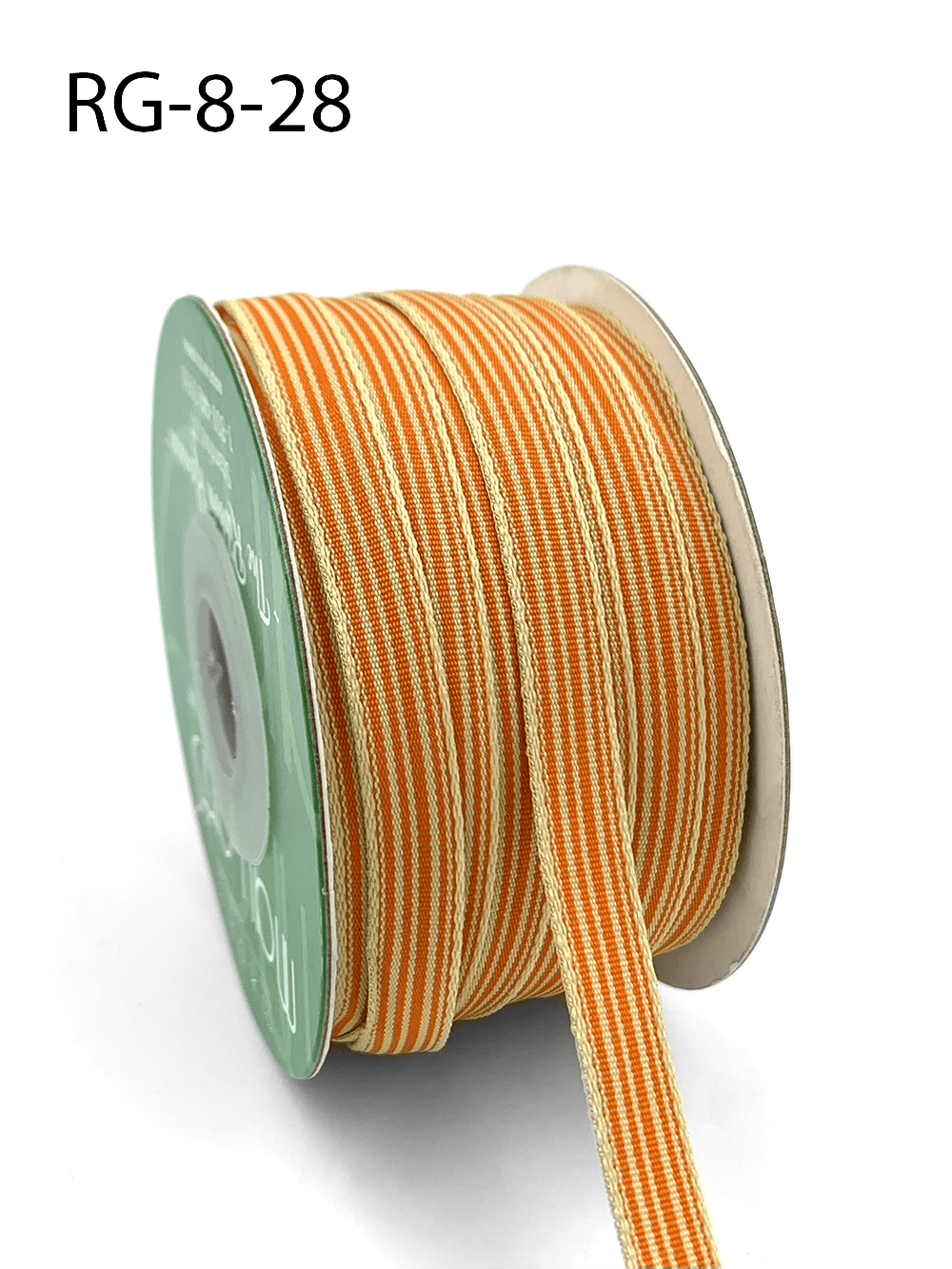 May Arts 3/8-Inch Wide Ribbon, Orange and Yellow Two Tone