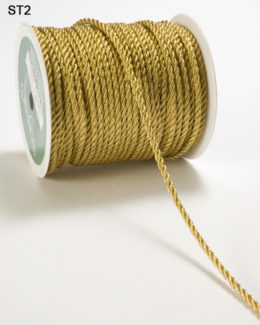 2 Millimeter CORDING Ribbon - ST2G - GOLD METALLIC