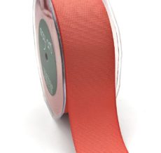 1.5 Inch Heavy-Weight (higher thread count) Classic Grosgrain Ribbon with Woven Edge - SX-15-13 Coral