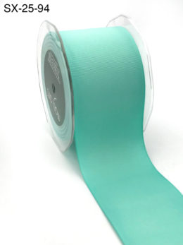 2.5 Inch Heavy-Weight (higher thread count) Classic Grosgrain Ribbon with Woven Edge - SX-25-94 robin's egg blue