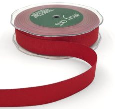3/4 Inch Heavy-Weight (higher thread count) Classic Grosgrain Ribbon with Woven Edge - SX-34-14 Red